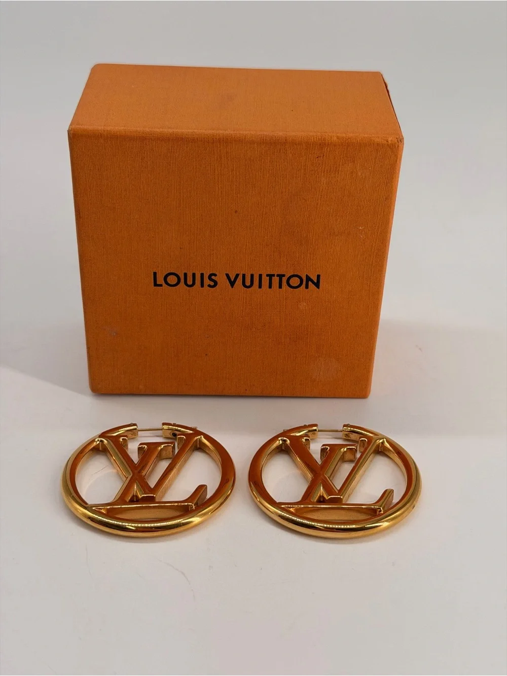 Louis Vuitton Louise Hoop Earrings Gold